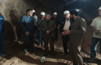 بازدید میدانی سرپرست شهرداری قم از عملیات عمرانی حفاری قطعه پایانی تونل خط یک مترو قم